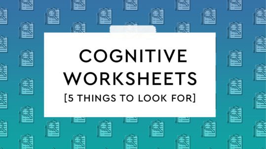 5 Characteristics of Good Cognitive Worksheets - HappyNeuron Pro - Blog